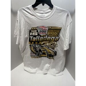 Talladega Superspeedway 2019 T Shirt Men's L NASCAR White 50 Year Anniversary